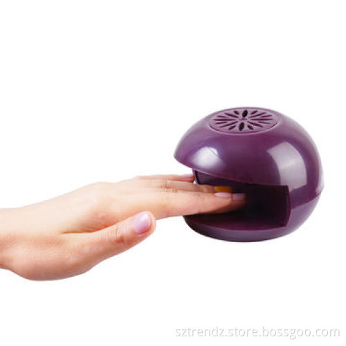 Air Nail Dryer, Portable and Lovely, with Soft Breeze to Speed Up Nail Polish Drying, Apple Design